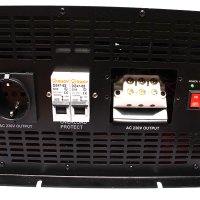 Měnič napětí 24V/230V 2000W, čistá sinusovka přední panel