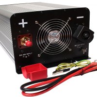 Měnič napětí 24V/230V 2000W, čistá sinusovka zadní panel