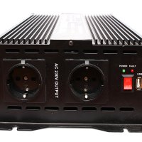 Měnič napětí 24V/ 220V 1500W přední panel