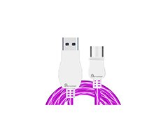 USB propojovací/nabíjecí kabel  C růžový