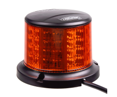 Maják LED 12-24V, 64x0,5W, oranžový, pevná montáž