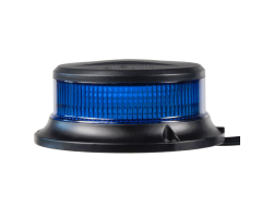Maják LED  12-24V 18x1W MAGNET modrý ECE R65 R10