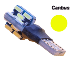 Auto LED 12V T10 žluté canbus