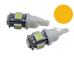 Auto LED 24V T10-5SMD-5050 oranžová