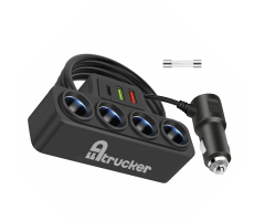 Zasuvka 3x zap 2x USB A 1x USB C  Alltrucker