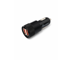 Zásuvka USB dvojitá černá NEW