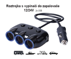 Zásuvka 3x  vypínač NEW