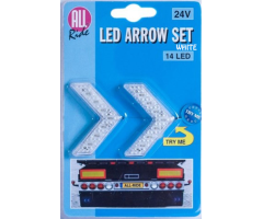 Poziční šipky 24V 14 LED bílé