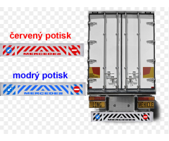 Zástěrka gumová NÁVĚS  bílá /červená MERCEDES