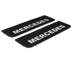 Zástěrka gumová 2x černá MERCEDES