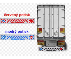 Zástěrka gumová NÁVĚS bílá /černá SCANIA