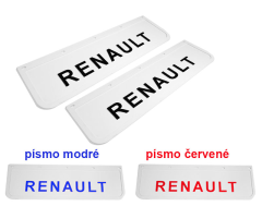 Zástěrka gumová 2x bílá /černá RENAULT